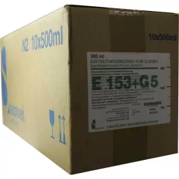 ELEKTROLYT Bilg.-Lsg. 153 m.Glikoz 5, 10X500 ml
