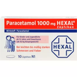 PARACETAMOL 1.000 mg HEXAL fitiller, 10 adet