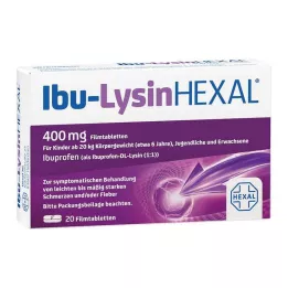 IBU-LYSINHEXAL Film kaplı tabletler, 20 adet