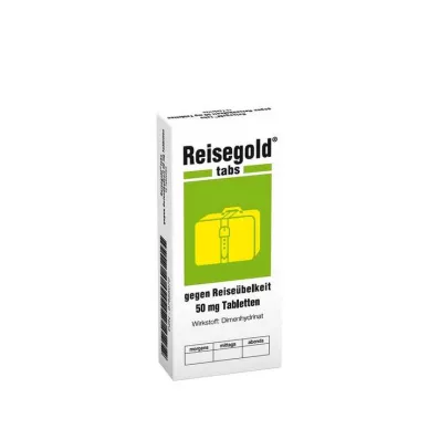 REISEGOLD Seyahat hastalığına karşı tabletler, 10 adet REISEGOLD Seyahat hastalığına karşı tabletler, 10 adet