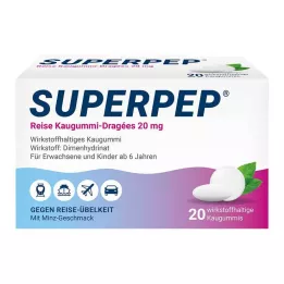 SUPERPEP Seyahat Sakız Drajeleri 20 mg, 20 adet