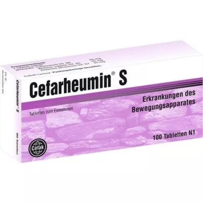 CEFARHEUMIN S tabletler, 100 adet