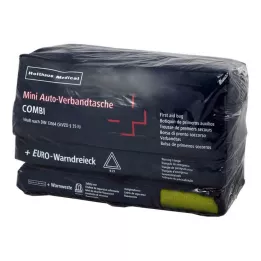VERBANDTASCHE mini 3ü 1 arada DIN 13164+Uyarı üçgeni+Wes., 1 adet