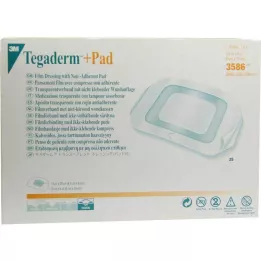 TEGADERM 3M Plus Pad 9x10 cm hazır konnektör 3586, 25 adet