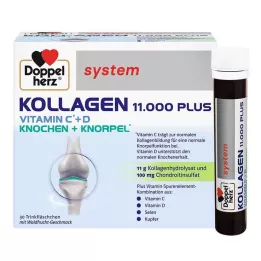 DOPPELHERZ Collagen 11.000 Plus sistem ampulleri, 30X25 ml