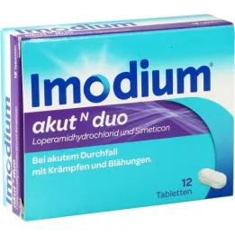 IMODIUM akut N ikili tabletler, 12 adet