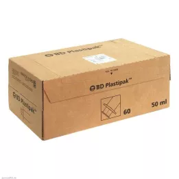 BD PLASTIPAK Sprey 50 ml Luer Lok merkezi, 60X50 ml