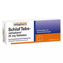 SCHLAF TABS-ratiopharm 25 mg tablet, 20 adet