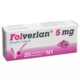 FOLVERLAN 5 mg tabletler, 20 adet