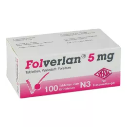 FOLVERLAN 5 mg tabletler, 100 adet