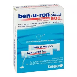 BEN-U-RON doğrudan 500 mg granül çilek/vanilya, 10 adet