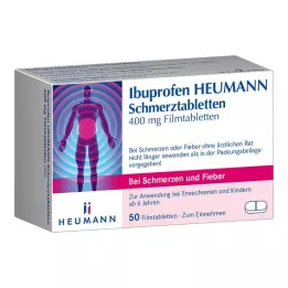 IBUPROFEN Heumann Ağrı Tabletleri 400 mg, 50 adet