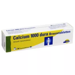 CALCIUM 1000 dura efervesan tablet, 20 adet