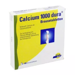 CALCIUM 1000 dura efervesan tablet, 100 adet
