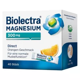 BIOLECTRA Magnezyum 300 mg Doğrudan Portakal Çubukları, 40 adet