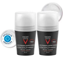 Vichy Homme Deodorant Roll on Terleme Önleyici 72h Dp (2x50 ml)
