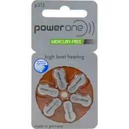 Hör Powerone 312 piller, 6 adet
