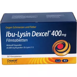 IBU-LYSIN Dexcel 400 mg film kaplı tablet, 50 adet