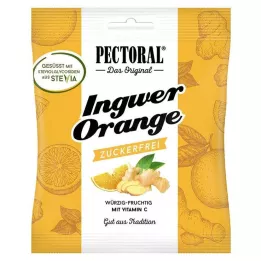 PECTORAL Zencefilli Portakal Bonbonları şekersiz, 60 gr