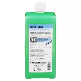 SOFTA MAN El dezenfektanı dağıtıcı şişesi, 1000 ml