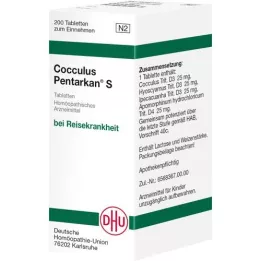 COCCULUS PENTARKAN S tabletler, 200 adet