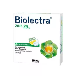 BIOLECTRA Çinko efervesan tabletler, 20 adet