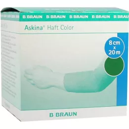 ASKINA Yapışkanlı bandaj rengi 8 cmx20 m yeşil, 1 adet