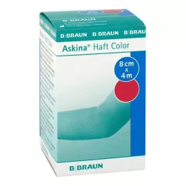 ASKINA Yapışkanlı bandaj rengi 8 cmx4 m pembe, 1 adet