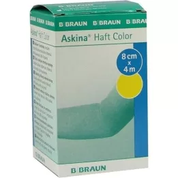 ASKINA Yapışkanlı bandaj rengi 8 cmx4 m sarı, 1 adet