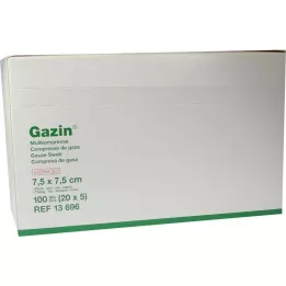 GAZIN Gazlı bez komp. 7,5x7,5 cm steril 12 katlı ortam, 20X5 adet