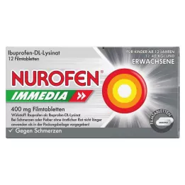 NUROFEN Immedia 400 mg film kaplı tablet, 12 adet