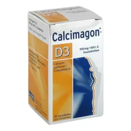 CALCIMAGON D3 çiğneme tabletleri, 30 adet