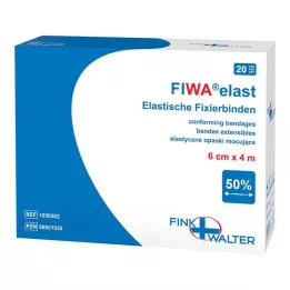 FIXIERBINDE elastik 6 cmx4 m gevşek, 1X20 adet