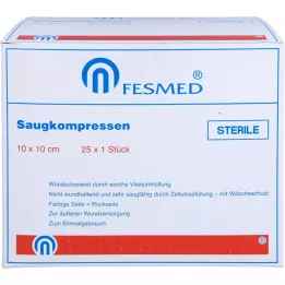 SAUGKOMPRESSEN steril 10x10 cm, 25X1 adet