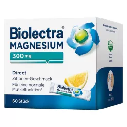 BIOLECTRA Magnezyum 300 mg Doğrudan Limon Çubukları, 60 adet