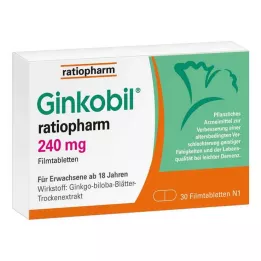 GINKOBIL-ratiopharm 240 mg film kaplı tablet, 30 adet