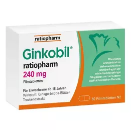 GINKOBIL-ratiopharm 240 mg film kaplı tablet, 60 adet
