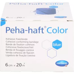 PEHA-HAFT Color Fixierb.latex içermeyen 6 cmx20 m mavi, 1 adet