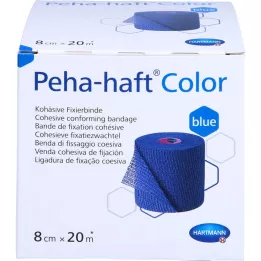 PEHA-HAFT Color Fixierb.latex içermeyen 8 cmx20 m mavi, 1 adet