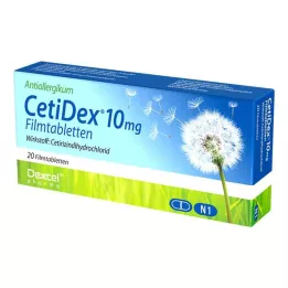 CETIDEX 10 mg film kaplı tablet, 20 adet