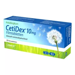 CETIDEX 10 mg film kaplı tabletler, 50 adet
