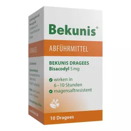 BEKUNIS Bisacodyl Drajeler 5 mg gastro-rezistan tabletler, 10 adet