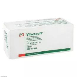 VLIWASOFT Dokumasız kompresler 7,5x7,5 cm steril olmayan 6l., 100 adet