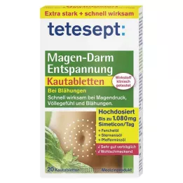 TETESEPT Gastrointestinal Rahatlatıcı Çiğnenebilir Tabletler, 20 adet