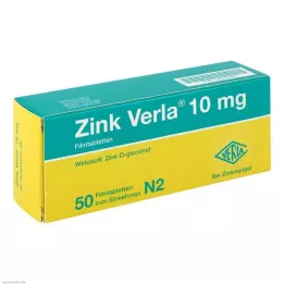 ZINK VERLA 10 mg film kaplı tabletler, 50 adet