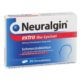 NEURALGIN ekstra Ibu-Lysinat film kaplı tabletler, 20 adet