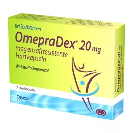 OMEPRADEX 20 mg mideye dayanıklı sert kapsüller, 7 adet
