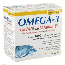OMEGA-3 LACHSÖL artı D Vitamini artı Omega-3 Konsantre Kapsüller, 100 adet