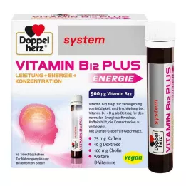 DOPPELHERZ Vitamin B12 Plus sistem içme ampulleri, 10X25 ml