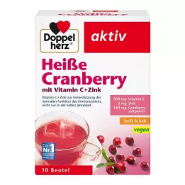 DOPPELHERZ C vitamini ve çinko granüllü sıcak kızılcık, 10 adet